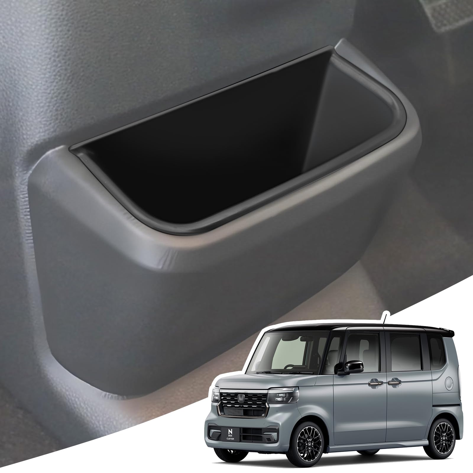 【送料無料】LANGBEAN 車用収納ボックス 収納トレイ 色：グレー
