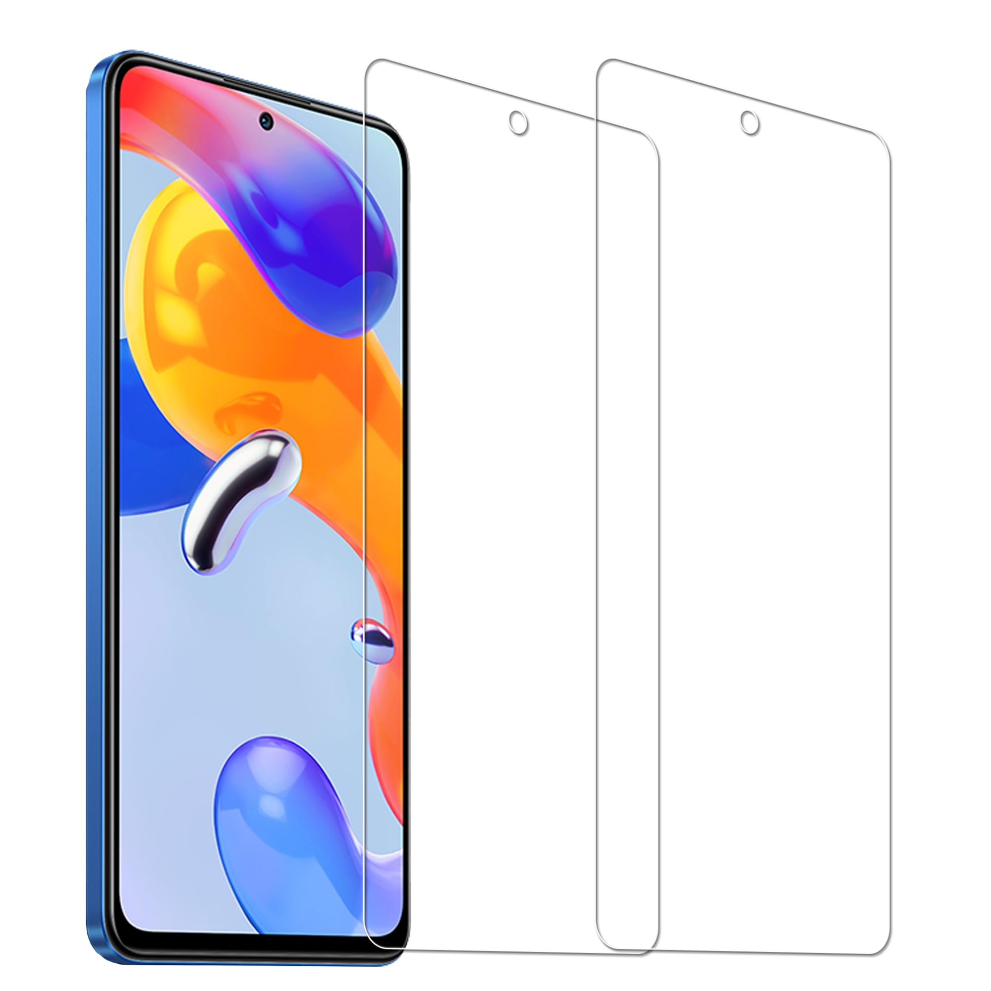 【送料無料】HUAKE 2枚セット 日本素材採用 専用 ガラスフィルム サイズ：2-Redmi Note 11 Pro