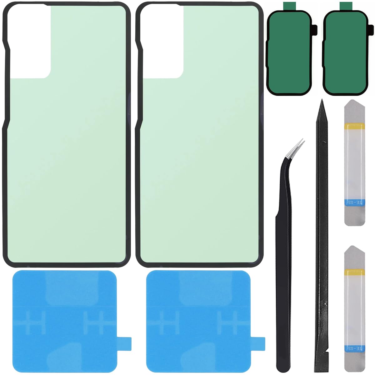 【送料無料】ZHUROUPU バックパネル用両面テープ for Galaxy S20 FE G780 5G G781 6.5インチ 2020用 背面カバー用粘着シール。バッテリー用シールおよびカメラ用シール付き交換用背面バ 色：for サムスンギャラクシーS20 FE用、サイズ：for サムスンギャラクシーS20 FE用