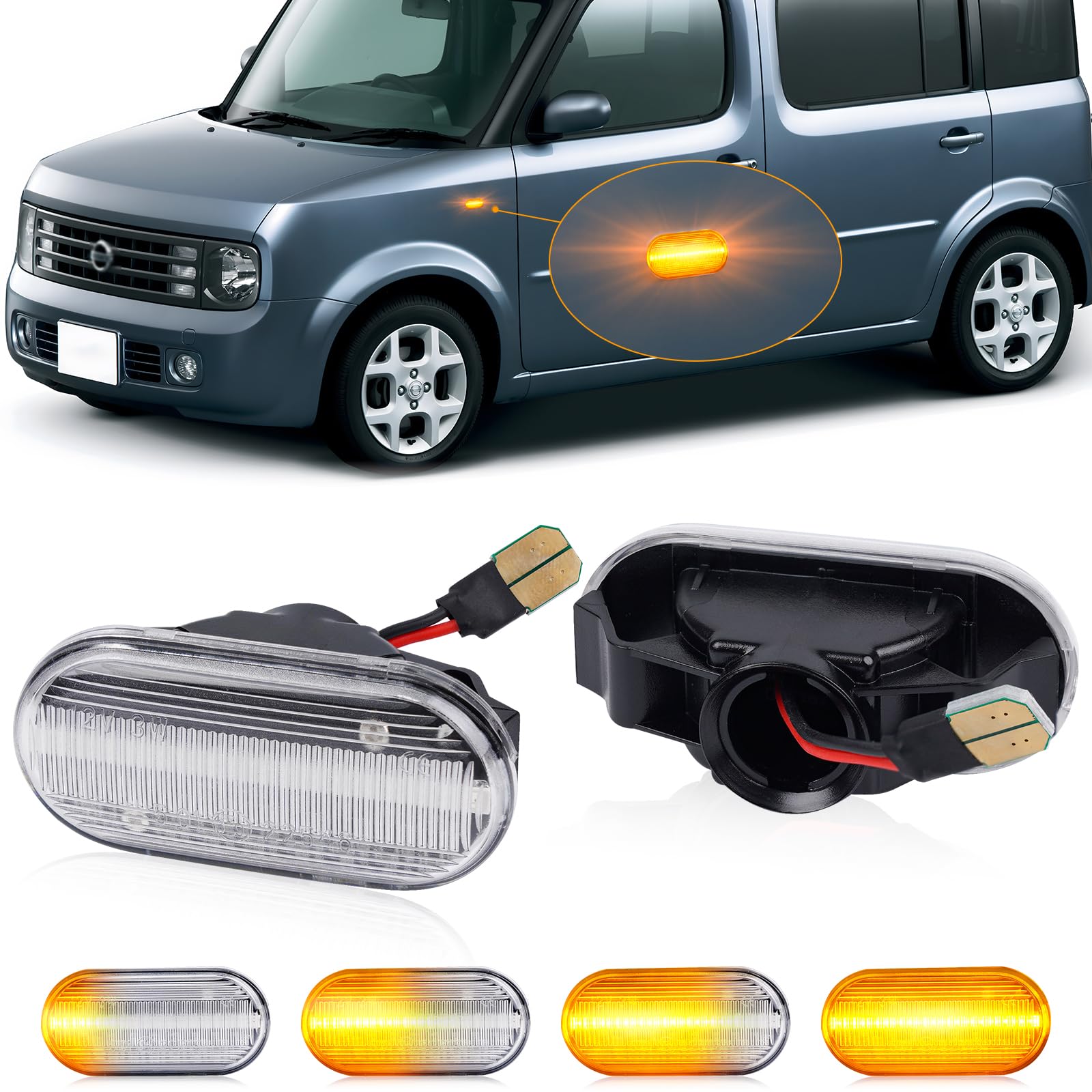 【送料無料】LEDサイドマーカーOR-BDFT サイズ：VW11 エキスパート ・Z11 キューブ 前期/中期