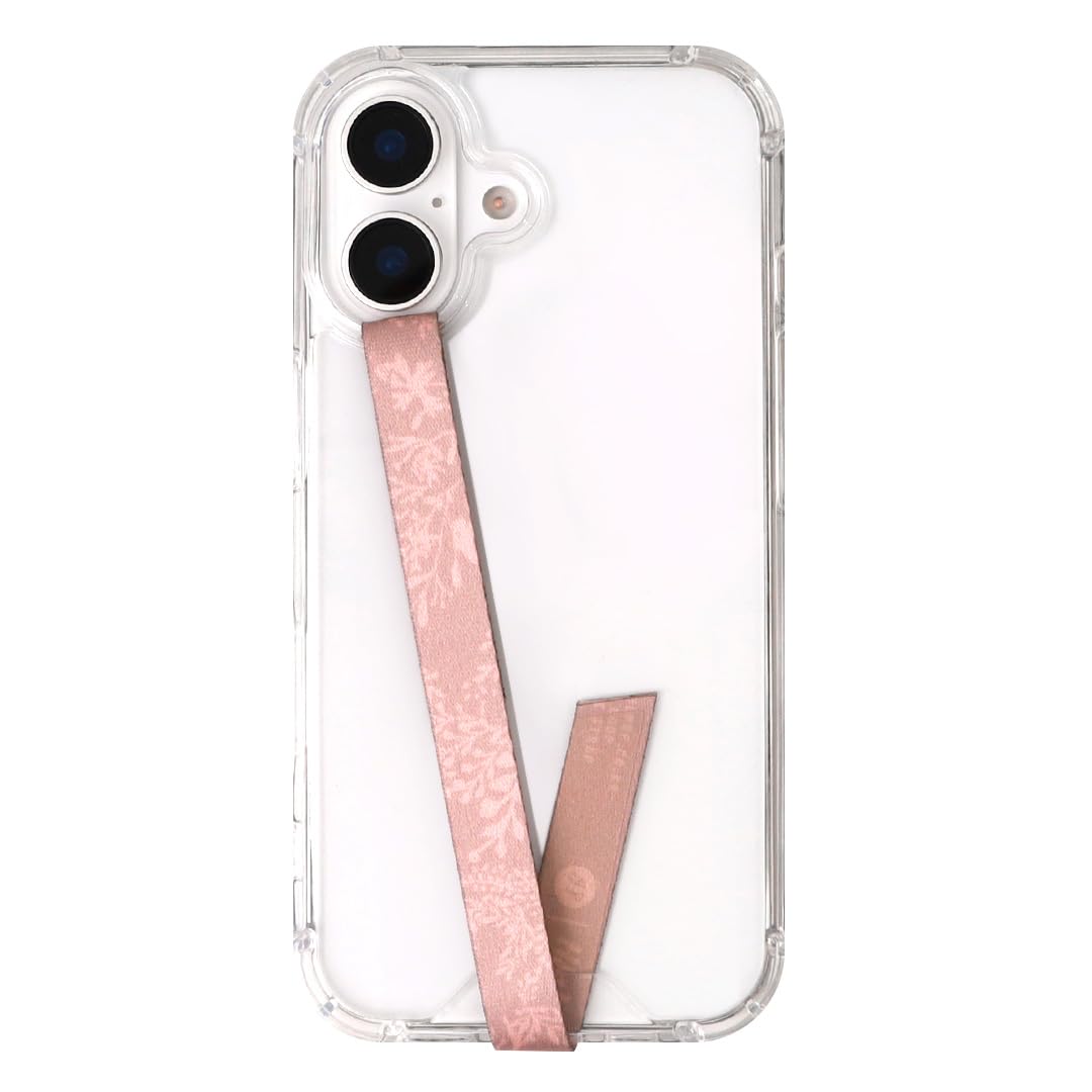 スマホケース ハンドストラップ フィンガーストラップ 落下防止 ワイヤレス充電対応 phonestrap (original) 色：106.Botanical Rosy Sand