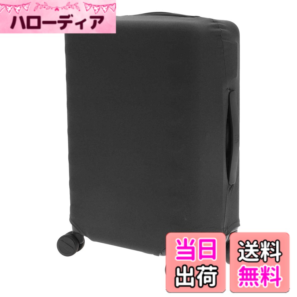 【送料無料】CAPASTEC スーツケース カバー キャリーバッグ 伸縮 防傷 汚れ 保護 旅行 出張 無地 レインカバー おしゃれ ラゲッジ トランク洗濯可 3サイズ展開 トラベル 色：ブラック、サイズ：Sサイズ