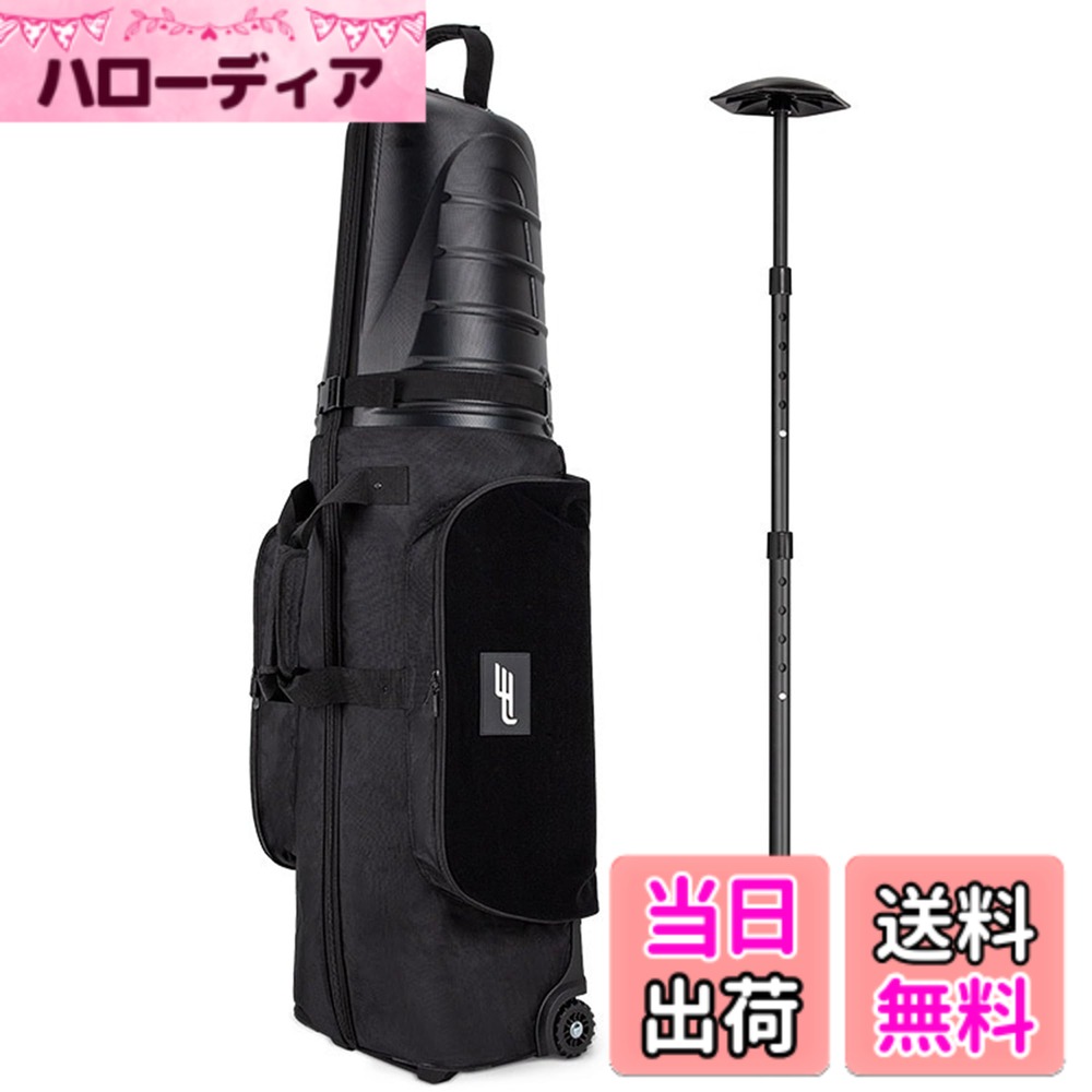 商品情報 商品の説明 主な仕様 【製品概要】生地：ABSハードシェルトップ、1680D防水ナイロン生地、マジックファブリックサイドポケット；重量：3.3kgbr【パーソナル化】お気に入りのシールを貼り付けて、ゴルフバッグをパーソナライズできます。お名前シールも貼れるので、紛らわしい場合はありません。【保護大容量】ハードシェルバッグキャップは、さまざまな荷受の場面での強い圧力に耐えることができ、貴重なバッグやクラブをしっかりと保護します。便利で折りたたみ式、ホイール付きで力を省き、手袋やタオル、衣類、靴などの収納に便利な大容量・大空間のサイドポケットを2つ装備しています。【折り畳み方式】まず、底を折って巻き上げ、底をハードシェルトップまで丁寧に巻き込みます。そして、ハードシェルトップを閉じてジッパーを閉め、バックルを留めて完了です。【適用範囲】保管時や持ち出し時の緊急時にも活躍、国内外の輸送時や移動時にあなたの大切なゴルフバッグやクラブを守ります。 # 【送料無料】PlayEagle ゴルフバッグカバー ゴルフクラブガード付き ゴルフ用トラベルカバー ホイール付き キャスター付き ハードシェル付き 折りたたみ式 ゴルフバッグ 防水 耐摩耗性 ブラック 旅行中やゴルフ場での移動時、あなたの大切なゴルフバッグやクラブが傷や破損にさらされること、お悩みではありませんか？多くの方が、旅行時の荷物管理や機材保護に困ることがあると思います。そんな悩みを解消するのが「PlayEagle ゴルフバッグカバー」です。 このトラベルカバーは、ハードシェルの採用でしっかりとした保護力を発揮します。さらに、防水性や耐摩耗性に優れた素材で作られており、大切なゴルフ用品をいつでも安心して持ち運ぶことができます。旅行の際や持ち運びのストレスを軽減し、あなたのプレーに集中できる環境を提供します。 柔らかな内面と外部の堅牢な構造が、まるであなたのクラブを優しく包み込みます。これにより、道中の揺れや圧力からも愛用のクラブを守ります。特にホイール付きで移動が楽になるため、持ち運びも簡単です。ぜひ、あなたのゴルフライフにこのカバーを取り入れてみてください。 ## 高耐久性のハードシェル素材と防水性 「PlayEagle ゴルフバッグカバー」は、ABSハードシェルトップを採用しています。これにより、強い圧力に耐えることができ、ゴルフバッグやクラブをはじめとする貴重なアイテムをしっかり保護します。特に、長距離移動や飛行機の輸送時は、外的な圧力や衝撃から大切なクラブがダメージを受けるリスクがありますが、このカバーを使えばその心配は軽減されます。 また、1680Dの防水ナイロン生地も使用しており、天候に左右されることなく安心して移動できます。雨の日に急に降り出しても、しっかりと内部を乾燥させて守ります。さらに、サイドポケットにはマジックファブリックを使用しており、しっかりとした収納力を誇ります。 このサイドポケットがあることで、手袋やタオル、衣類、靴といったその他の器具をも一緒に収納することができ、旅行時に非常に便利です。荷物の整理整頓もしっかり行えるので、移動中のストレスを大幅に軽減します。 ユーザーの多くが「従来のカバーよりも安心感がある」と評価している理由は、この高耐久性と防水性にあるのです。このカバー一つで、あなたの大切なアイテムを強力に守り、快適なゴルフライフを実現します。 ## 簡単な折りたたみと持ち運び 「PlayEagle ゴルフバッグカバー」は、非常にシンプルな折りたたみ方式を採用しています。まず、底部分を折り曲げて巻き上げ、その後、ハードシェルトップ部分を丁寧に閉じます。ジッパーを閉めて、バックルを留めるだけで完了しますので、使い方は非常に簡単です。これにより、保管時や使わない時でもコンパクトに収納可能です。 特に旅行中は荷物が増えがちですが、このカバーがあれば、収納の手間が大幅に軽減されます。また、ホイール付きのデザインも魅力的です。移動中の負担を最小限に抑え、手軽にゴルフバッグを運ぶことができます。 この便利なデザインにより、多くのユーザーが「軽量で持ち運びが楽だから嬉しい」と評価しています。多くのゴルファーが「移動時のストレスが減った」と感じています。特に、荷物が多い移動の際には非常に助かります。 また、収納時や移動中に必要なアイテムを取り出すことがしやすく、本当に便利です。旅行が大好きなゴルファーや、頻繁にプレーする方にはぜひオススメのアイテムです。このカバーがあれば、楽しいゴルフライフをサポートしてくれること間違いなしです。 ## お客様の声と適用範囲 多くのユーザーから高い評価が寄せられている「PlayEagle ゴルフバッグカバー」。お客様の声としては、「このカバーを使ってから、クラブが傷つく心配がなくなった」との意見が多く見られます。特に、長距離移動をする方にとって、このカバーの存在は大きな安心材料となることでしょう。 適用範囲も広く、国内外の旅行時や移動時の利用が可能です。例えば、ゴルフの遠征や家族旅行、友人との小旅行の際にも活躍します。大切なゴルフバッグをしっかりと保護し、安心して持ち運ぶことができます。 このカバーは保管時にも便利で、使わない時はコンパクトに折りたたんでおくことができます。収納スペースを有効活用できるのもポイントです。 また、カスタマイズが可能な点も魅力的です。お気に入りのステッカーや名前シールを貼ることができるため、個性を出すことができます。紛らわしいバッグと区別するためにも役立ちます。 旅行や移動時のしっかりとしたサポート、さらに自分だけのオリジナルなデザインにできる楽しみもある「PlayEagle ゴルフバッグカバー」。あなたのゴルフライフにぜひ取り入れてみてはいかがでしょうか。 ## まとめ - PlayEagleゴルフバッグカバーは高耐久性と防水性を兼ね備えた優れたカバーです。 - 簡単な折りたたみで、収納時もスペースを無駄にしません。 - ホイール付きで移動が楽になるため、ストレスを大幅に軽減します。 - 多くのユーザーから高い評価を受けており、安心してご使用いただけます。 - カスタマイズ可能で、個性を出しつつ紛失の心配も減ります。 - 国内外の旅行や移動に最適で、大切なゴルフバッグをしっかり守ります。