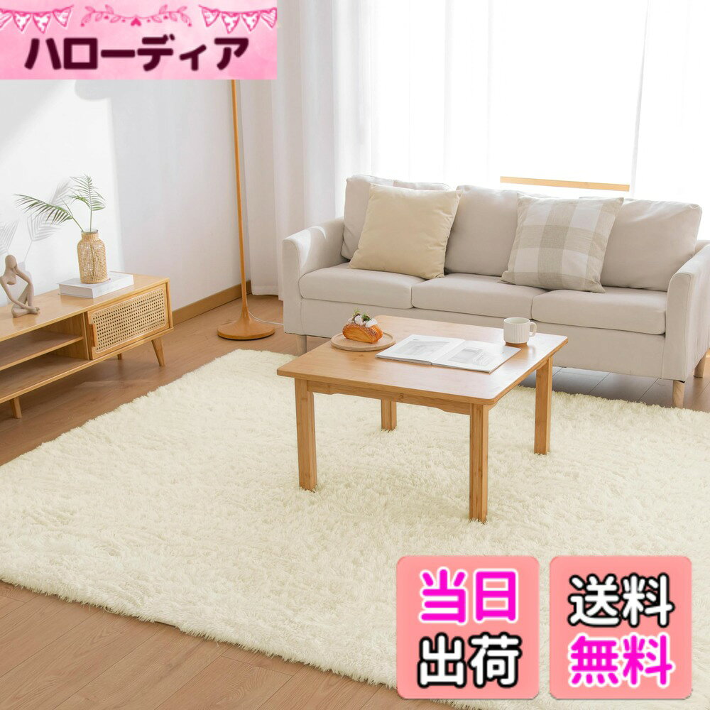 商品情報商品の説明主な仕様 【商品仕様】サイズ：160x200cm 起毛の高さ：約35mm、ウレタン厚：約10mm、不織布と滑り止め加工は約3mm、合計厚さ約48mmです。 表地：ポリエステル100%　中材：ウレタンフォーム　裏地：ポリエステル100%【抗菌防臭・滑り止めラグ】絨毯は抗菌防臭加工を施して、安全な品質で直接肌に触るのも大丈夫です。 ラグマットの裏面は滑り止め付き、ズレにくい、掃除機をかける時も滑らない。お子様のいるご家庭でも安心してお使いいただけます。【オールシーズンカーペット】このラグの毛足は、通気性が良く、速乾性にも優れたマイクロファイバーを採用し、踏み心地は柔らかい、夏はサラッと快適に、冷房機器との併用で快適に過ごせます。耐熱加工を施しているので冬はホットカーペットや床暖房の上に敷いてもお使いでき、フワフワと暖かく、居心地がよくなります。【洗えるカーペット-いつでも清潔に】ほどよいふわふわ感を持ちながら、洗濯機（洗濯ネットの使用をお勧め）で丸洗いできるので、お手入れしやすい。軽量型のラグマットなので、女性でも簡単に持ち運びでき、洗濯や取り替え、収納も気軽にできます。製品サイズに個体差があるため表記サイズより1-3％の誤差がある場合がございます。万が一、商品が届いた時に、商品に汚れがあった場合は、無償交換などの対応をさせていただきますので、ご安心ください。