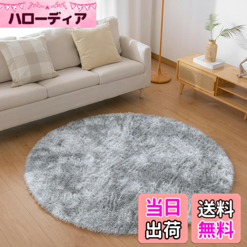【送料無料】Matdeco カーペット SY-I024-FT 色：グレー、サイズ：直径120cm