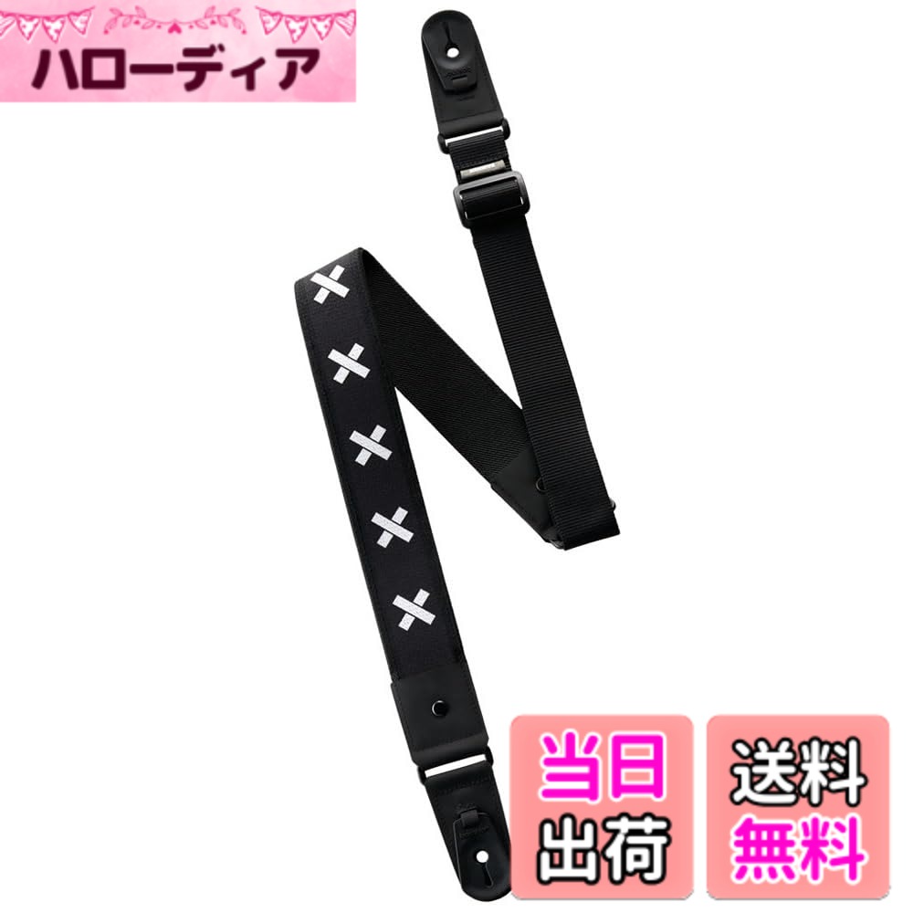 basiner ベイシナー ギターストラップ DURA STRAP VITALGRIP 色：White Cross