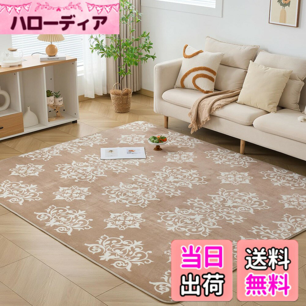【送料無料】Keusnix ラグ オールシーズン SC-KN-I001-FT 色：Lace・Beige、サイズ：135 x 185 cm (長方形)