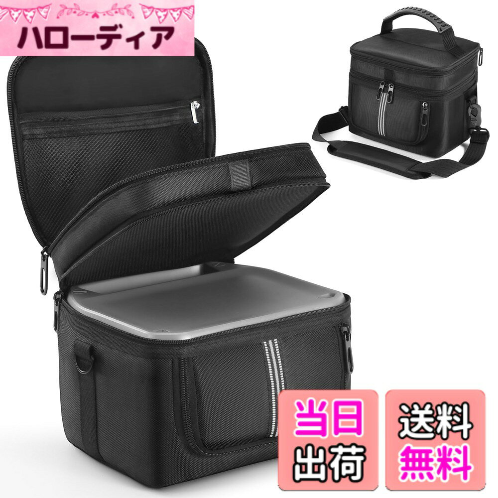 【送料無料】ポータブル電源 収納バッグ EF ECOFLOW に適合して ポータブル電源 保護ケース 防塵 撥水 耐衝撃 収納ケース キャンプ 外出や旅行用 色：ブラック、サイズ：EF RIVER 2 に対応