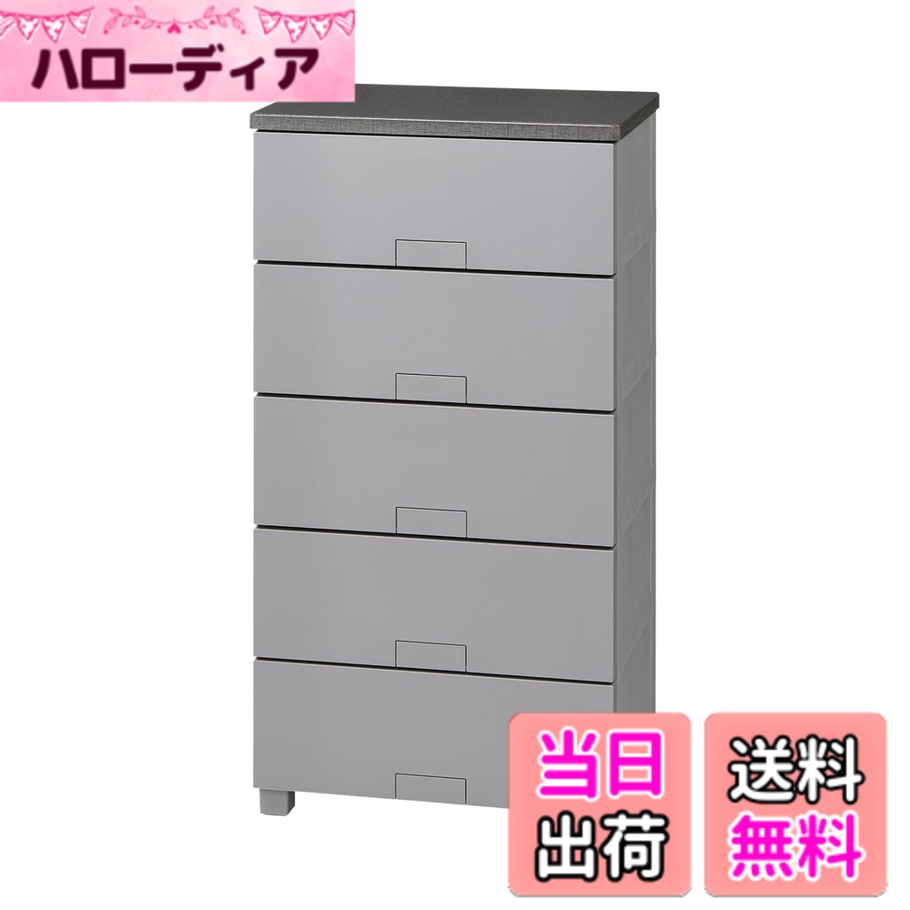 【送料無料】フィッツチェスト 6504 色：02_グレー、サイズ：奥行41cm x 幅55cm x ...