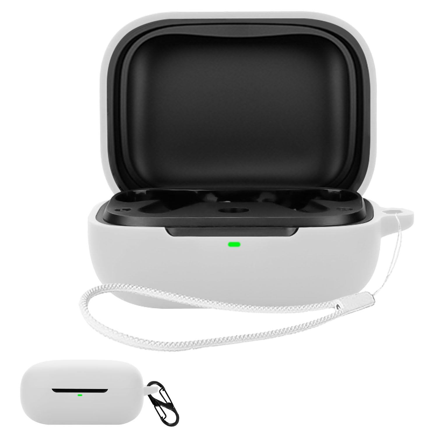 JIAYJP For JBL Sense Pro 用 ケース カバー 色：ホワイト、サイズ：EarFun Air Pro 4i