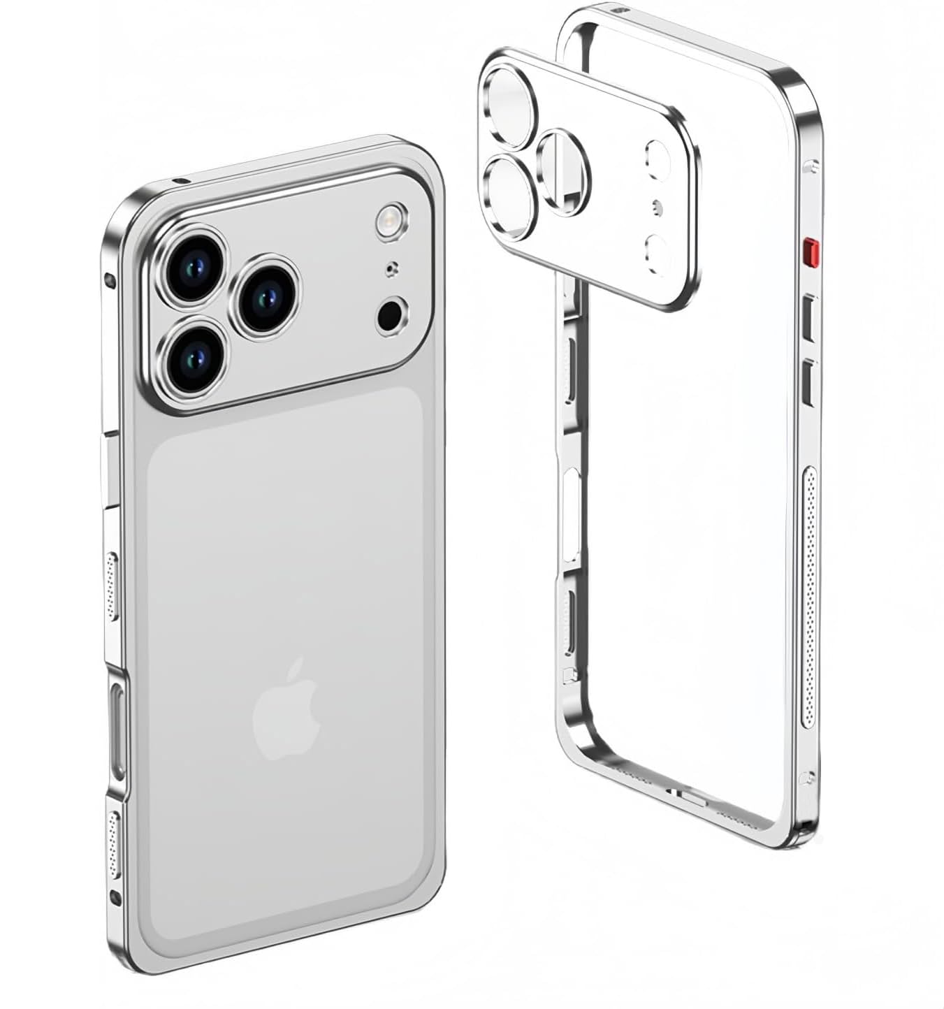 【送料無料】JCGOOD iPhone17/17pro/17promax/air ケース 2in1 アルミ バンパー + ...