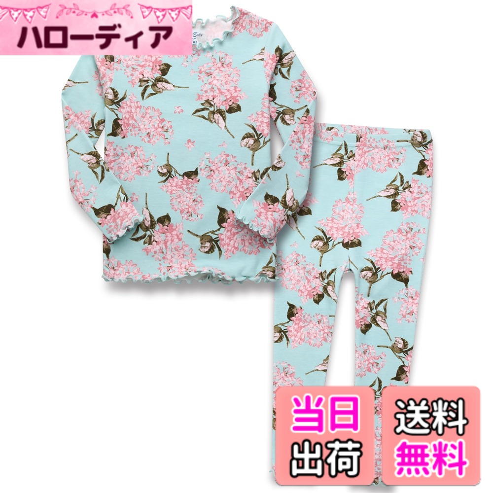  12ヶ月-12歳 子供 パジャマ キッズ ガールズ ボーイズ パジャマ ルームウェア 子供服 女の子 上下セット 色：000- Edelweiss、サイズ：70