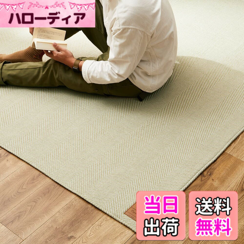【送料無料】萩原 ラグ ボーナ 色：グリーン、サイズ：90 x 150 cm (長方形)