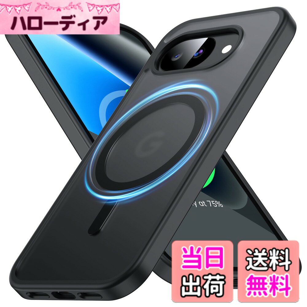 FNDMIL Google Pixel Series 用 カバー Mag-Safe対応 薄型 色：ブラック、サイズ：Google Pixel 10a