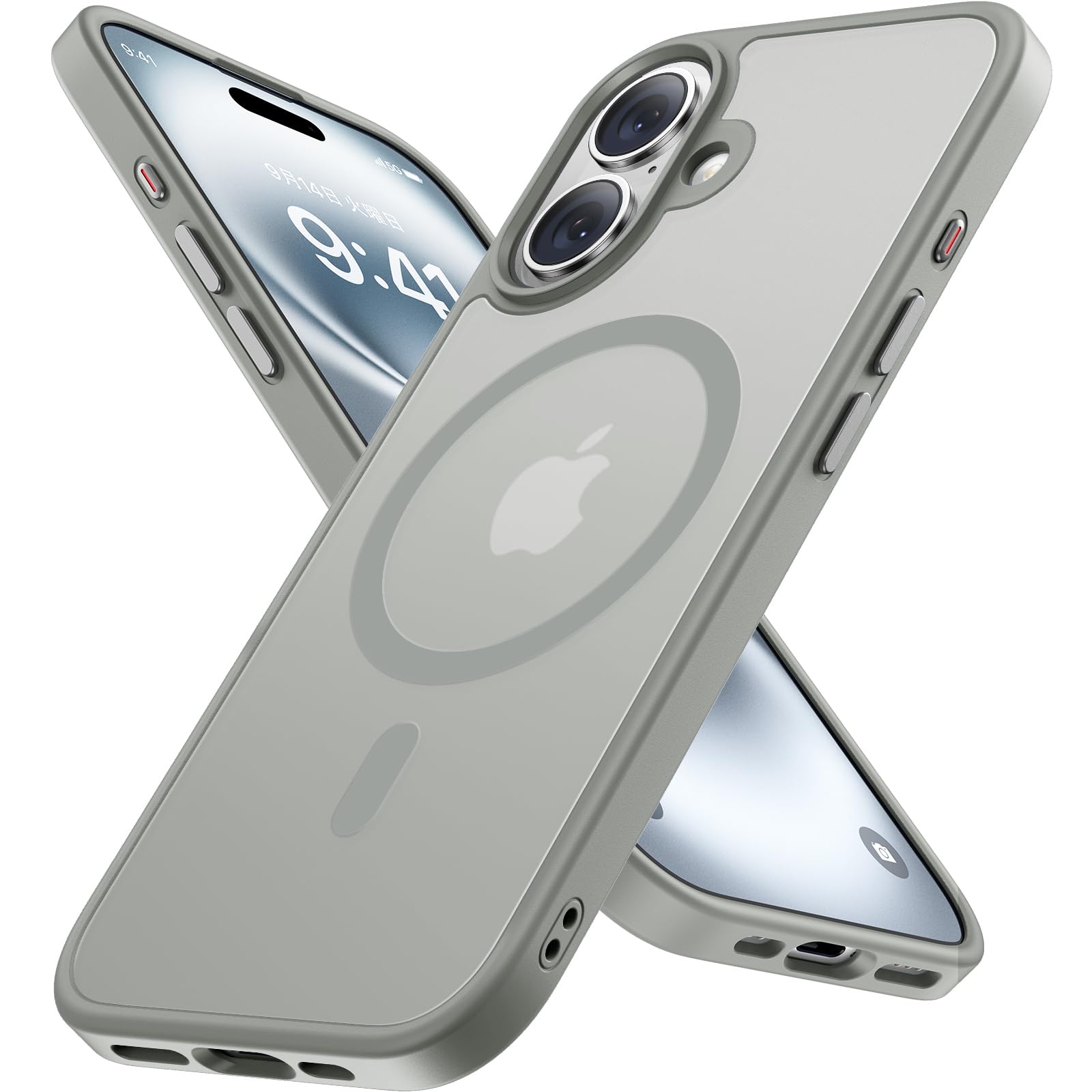 【送料無料】Miracase (ミラケース) iPhone ケース MagSafe対応 スリムフォンケー...