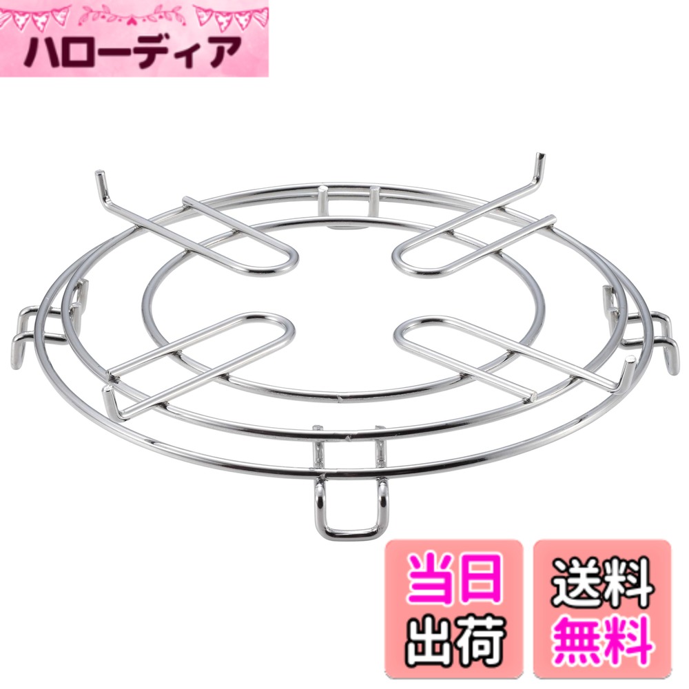 商品情報商品の説明主な仕様 製品サイズ:(約)幅300x奥行300x高さ55mmbr製品重量:(約)540gbr材質:鉄(クロムめっき)、原産国:中国キャプテンスタッグ対応七輪:UG-0089 ポータブル水冷七輪(ブラック)、UG-0090 ポータブル水冷七輪(オリーブ)、M-6482 炭焼き名人 万能七輪(水冷式)特徴:水冷タイプ七輪の交換用ゴトク。28cm以下の七輪用ゴトクとしても使用できます。アミや鍋、鉄板、ジンギスカン鍋などが七輪で使えます。アミや鉄板がズレにくいフック付き。