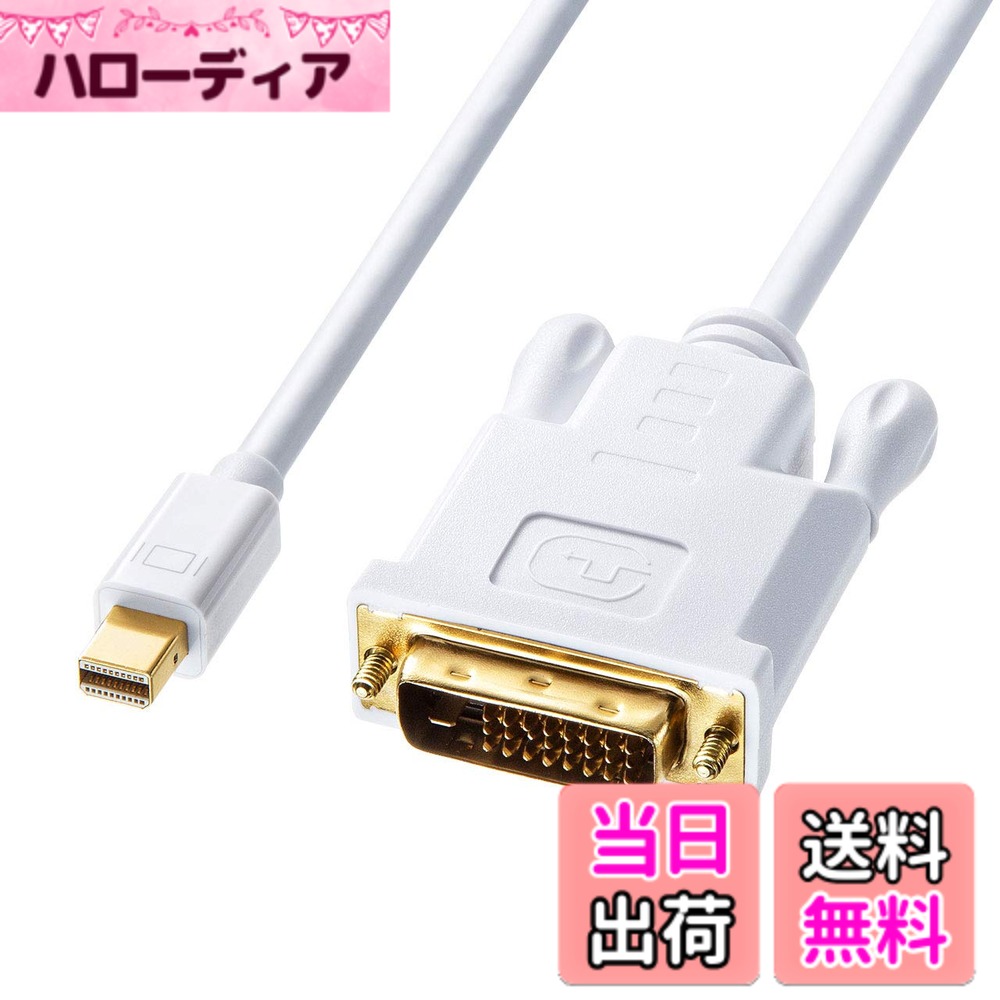 【送料無料】サンワサプライ ミニDisplayPort-DVI変換ケーブル サイズ：2m