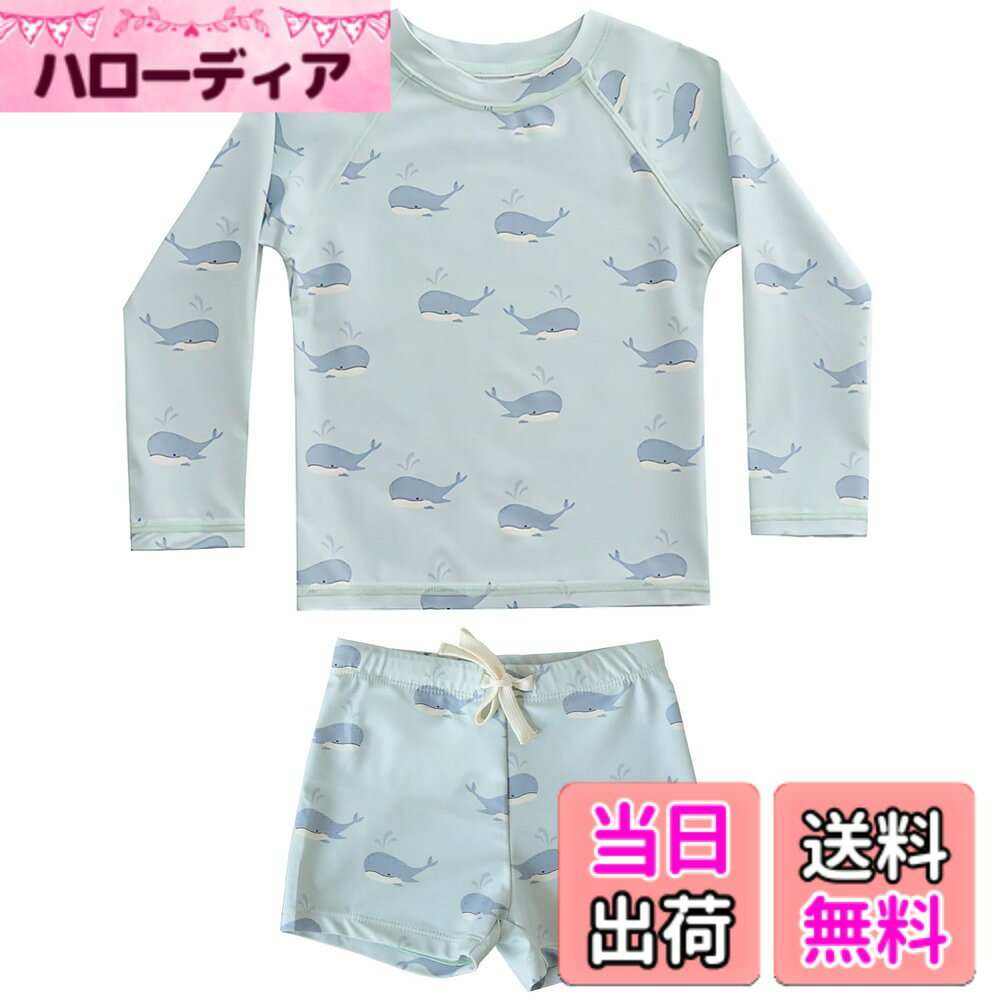 商品情報商品の説明主な仕様 着回し自在のキッズ水着セット：長袖ラッシュガード・スイムパンツ・キャップの水着3点セット。UPF50+の紫外線対策は、海やプールでの日差しをしっかりガード。兄弟や友達とのお揃いも楽しめる、80-130サイズの幅広いサイズバリエーションをご用意いたしました。快適な機能性：塩素や洗濯に耐えられる生地を使用した長持ちする水着シリーズが新登場。従来の素材より高い速乾性を実現、耐磨耗性・耐久性に加え毛玉になりにくい特徴があるリサイクルポリエステル素材を使用、ポリウレタンを配合することで伸縮性もあって動きやすいのにサラッとしたドライな着心地。紫外線対策のUVカット:長袖トップスで、日焼けからも冷えからも守ってくれます。山レジャーやキャンプ時の温度調節、擦り傷対策としても便利。UVカット加工を施した遮蔽率90%以上の素材を使用しているので、長時間の水遊びでもしっかりキッズの肌を紫外線から守り、お子様の楽しい時間をサポート。幅広いシーンに対応できる：かっこいい恐竜柄、元気いっぱいなフルーツ柄、キュートな海の生き物柄など、どれも選べないほどにかわいい色柄が大豊作。海やプール、川遊びもちろん、水泳練習、スクール授業、温泉、旅行なども活躍できます。キャンプやBBQ、ふだんの公園遊びなどもオススメです。商品説明：セット内容/長袖ラッシュガード・スイムパンツ・キャップ 素材：ポリエステル、ポリウレタン サイズ：80/90/100/110/120/130 ※着用後は、直ちに真水で手洗いし、陰干しで自然乾燥してください。※タンブル (乾燥機) 乾燥はお避けください。※高温下や濡れたままビニール袋に密封し長時間放置しますと、色移りをする可能性がございます。
