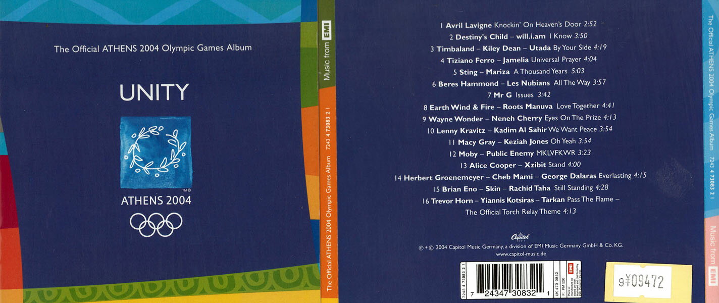 UNITY The Official ATHENS 2004 Olympic Games Album ͢ CD_m