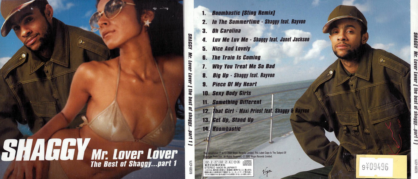 SHAGGY Mr.Lover Lover (the best of shaggy...part1) シャギー・ベスト・アルバム ミスター・ラヴァー・ラヴァー　　ケース、ディスクにレンタル店のシールあり。VJCP-68378　　　　　　中古CD_m