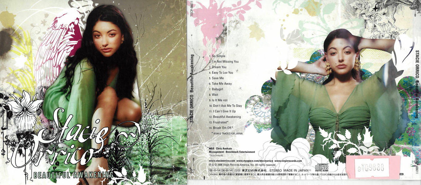 STACIE ORRICO BEAUTIFUL AWAKENING ステイシー・オリコ ビューティフル・アウェイクニング/TOCP-66611 【ケースなし】中古CD_m