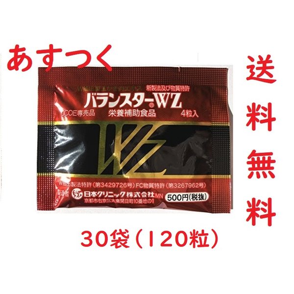 バランスターWZ 120粒 （4粒x30袋）携帯用 日本クリニック 栄養補助食品