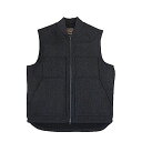 FILSON フィルソン 20199228 LINED MACKINAW WOOL WORK VEST CHARCOAL ラインド マッキーノ ウール ワーク ベスト チャコール シェルパフリース