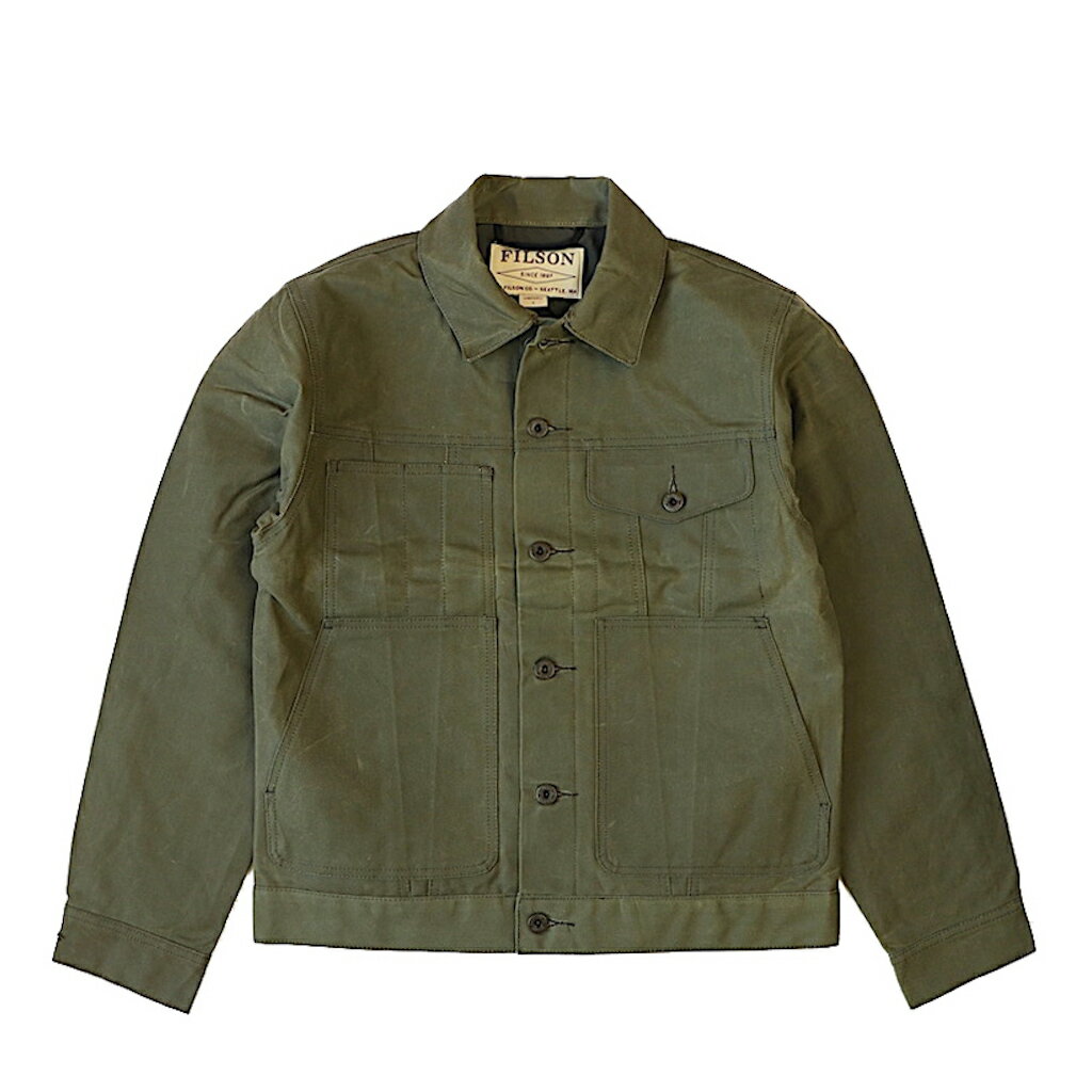 FILSON フィルソン 20232828 TIN CLOTH SHORT LINED CRUISER メンズ ティンクロス ショート ラインド クルーザー ミリタリー グリーン 定番モデル