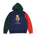 POLO RALPH LAUREN ポロ ラルフ・ローレン メンズ Polo ベア フリース カラーブロック フーディ スウェット パーカー