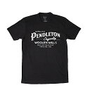 PENDLETON ペンドルトン RG821 メンズ オリジナリティ グラフィック Tシャツ ブラック ヘリテージ Tシャツ 