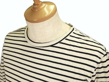 Save Khaki【セーブ カーキ】SK044 L/S Marine Stripe Crew Tee アメリカ製