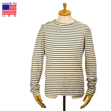 Save Khaki【セーブ カーキ】SK044 L/S Marine Stripe Crew Tee アメリカ製