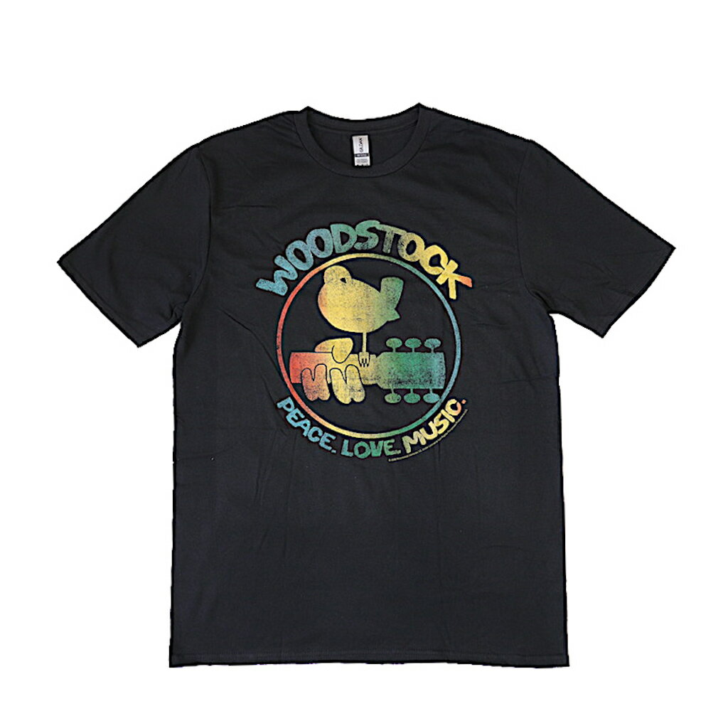 WOODSTOCK COLORFUL LOGO ウッドストック カラフルロゴ メンズ Tシャツ ロックTシャツ バンドTシャツ 【ネコポス対応商品】