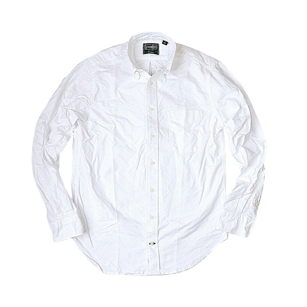 GITMAN VINTAGE ギットマン ヴィンテージ OXFORD LS BD SHIRT オックスフォード 長袖 メンズ ボタンダウン シャツ ホワイト アメリカ製 2026年 春夏新入荷商品 