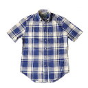 GITMAN VINTAGE ギットマン ヴィンテージ BLUE ARCHIVE MADRAS BD SHIRT マドラスチェック ボタンダウン 半袖カジュアルシャツ アメリカ製 2022年 春夏新入荷商品