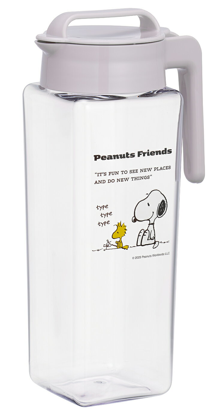 送料無料 岩崎工業 縦横スクエアピッチャー2.1L スヌーピー K-1298PFのサムネイル