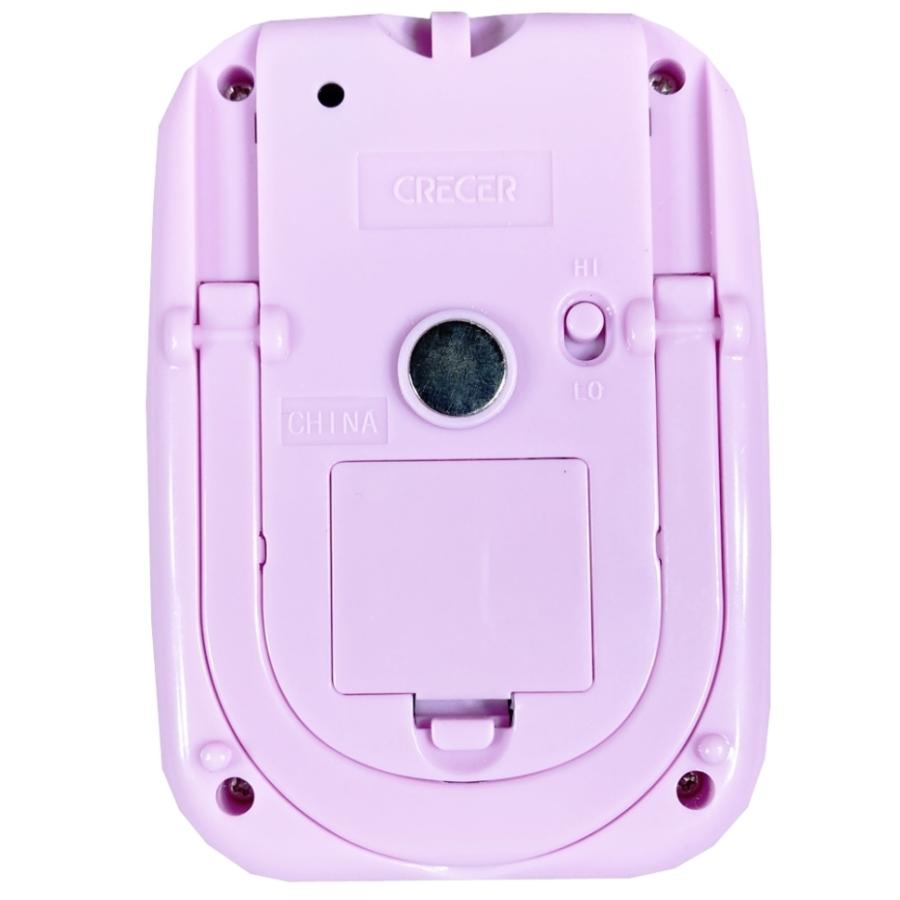 メール便 クレセル 時計付き抗菌タイマー パープル CTK-100P 【送料無料 タイマー ...