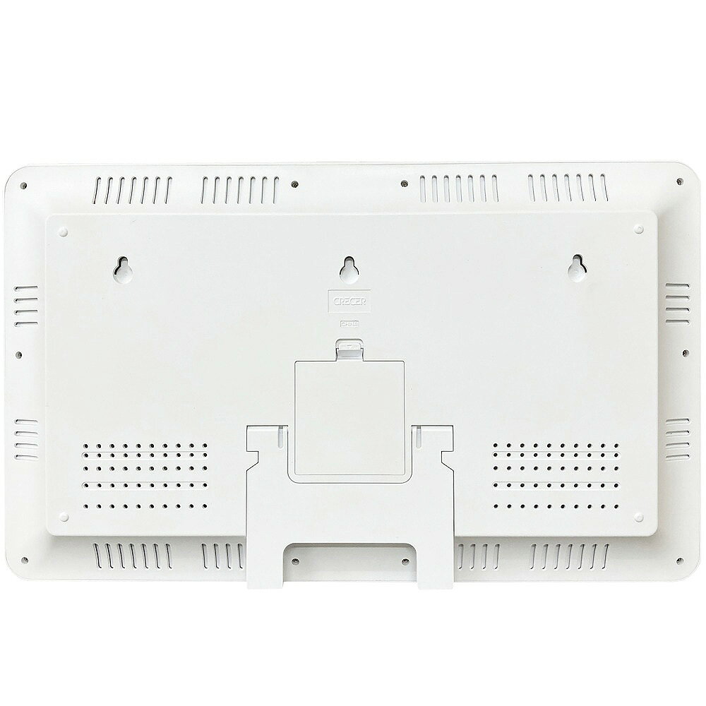 ヘムリーベットのクレセル 超大画面 電波時計 タイマー付き 温湿度計 CR-4000W 【crecer 温度 湿度 測定 計測 時計 機能 夏 暑さ 対策 大きい 特大 サイズ 施設】｜アングル3