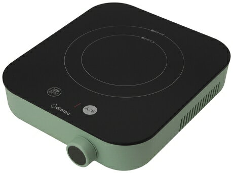 ドリテック IHクッカー ピッコリスト グリーン DI-231GN 【卓上 クッキングヒーター 調理器 IH 小型 コンパクト 耐熱ガラス ひとり暮らし アウトドア ダイヤル 6段階調整】 ドリテック IHクッカー ピッコリスト グリーン DI-231GN 【卓上 クッキングヒーター 調理器 IH 小型 コンパクト 耐熱ガラス ひとり暮らし アウトドア ダイヤル 6段階調整】