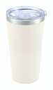 カクセー Tolid-トリッド- 蓋付き真空二重タンブラー 420ml ホワイト TO-01W