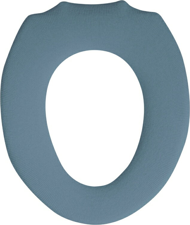 オカトー ナチュラル O型便座カバー ブルー 【O型 無地 トイレタリー トイレカバー ふかふか シンプル 冷え防止 おしゃれ 1人暮らし 新生活】