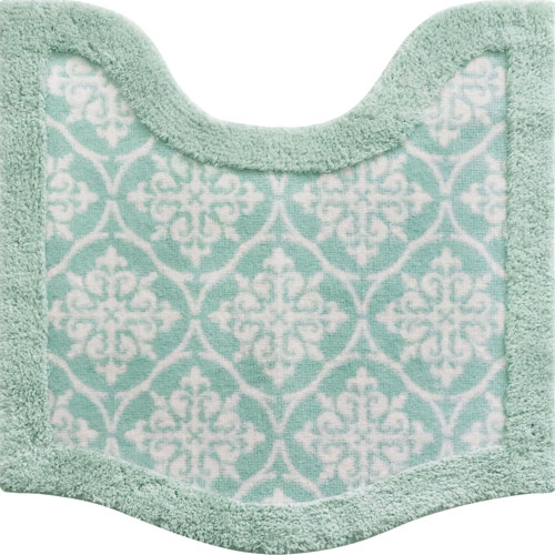 Toilet Mats - オカトー メリージェラート トイレマット タイル ミント 【マット 足元 滑り止め 洗濯可 丸洗い くすみカラー ふんわり やわらか オシャレ】