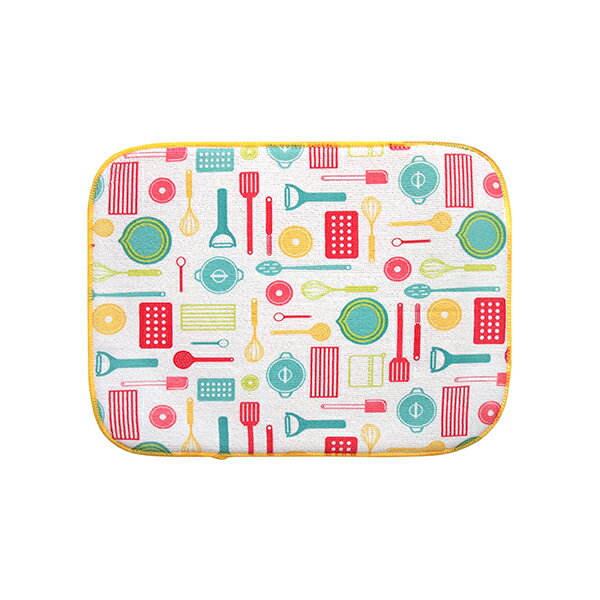【2980円以上送料無料】オカトー　MF吸水水切りマット　30×40cm ランチ　YEL