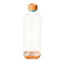 パール金属 HB-4856 ブロックスタイル PCアクアボトル1000ml(ウッド調×クリア) 直飲み ダイレクトボトル