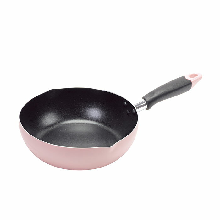 Rakuten - パール金属 HC-397 ふっ素加工IH対応目盛付料理フライパン24cm(ピンク)
