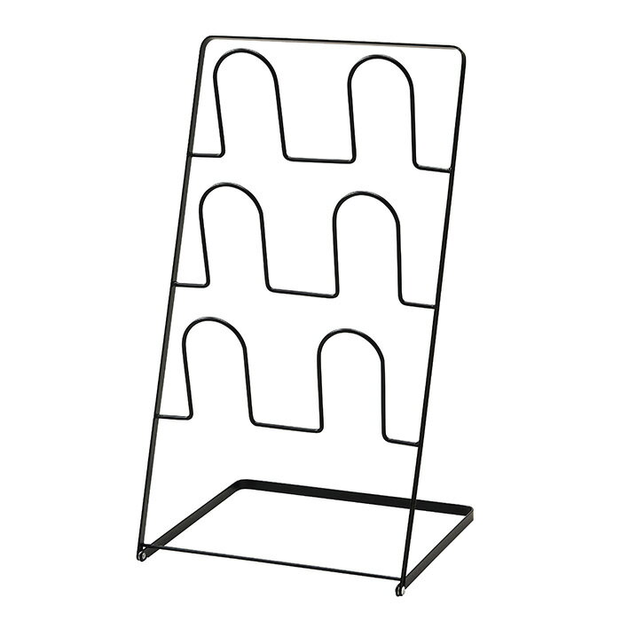 パール金属 N-7116 折りたたみスリッパラック3段 シルバー
