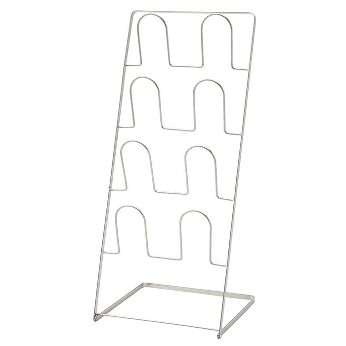 パール金属 N-7117 折りたたみスリッパラック4段 ブラック