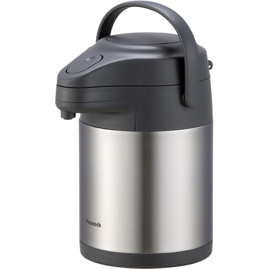 ピーコック エアーポット 2.2L ステンレス MRS-22 XA 【peacock 保冷 保温 テーブル 卓上 給湯 ポット 割れない 軽い 軽量 お湯 水 お茶】