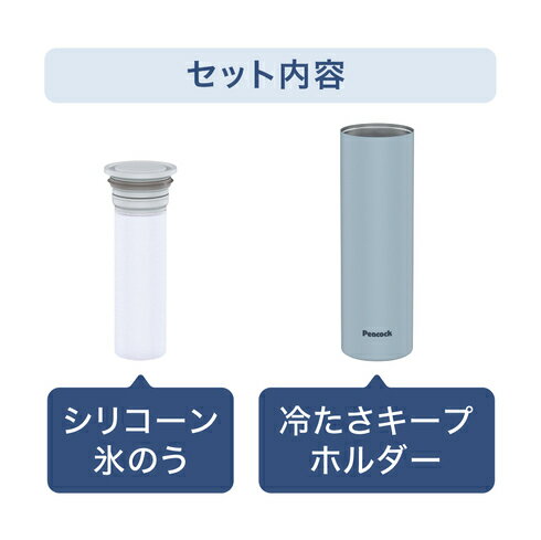 ピーコック ミニアイスパック 氷のう 冷たさキープホルダー付き ブルー ABB-16 A 2