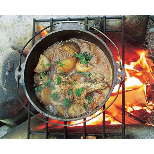 ★送料無料★キャプテンスタッグ ダッチオーブン 鉄鋳物 25cm UG-3046